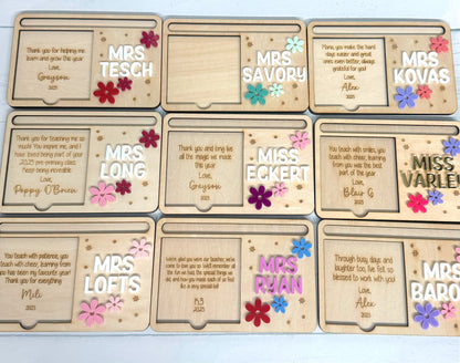 Personalised Post It Note Holder - Daisy