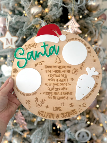 Santa Treat Tray Round