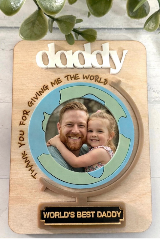 Father's Day Photo Fridge Magnet