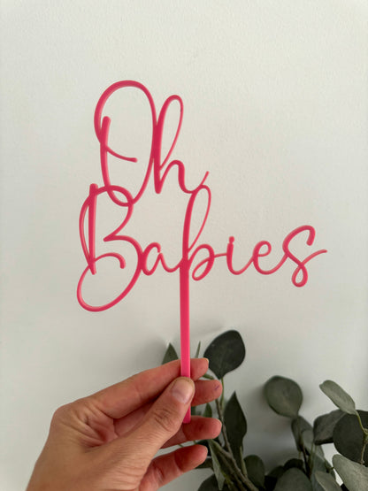 Oh Baby Cake Topper