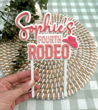 Cowgirl / Cowboy First Birthday Cake Topper