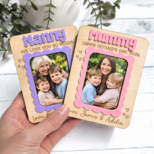 Custom Mother's Day Photo Fridge Magnet