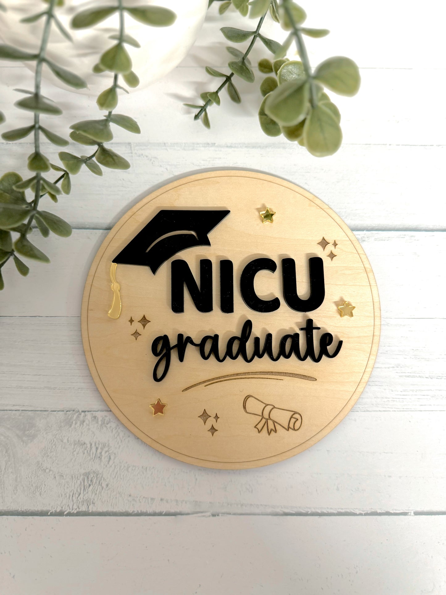 NICU Graduate Plaque