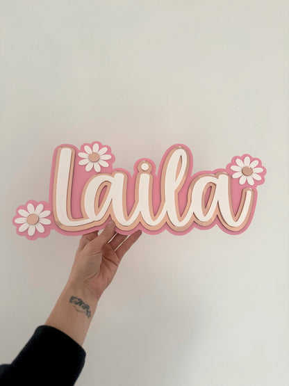Daisy Name Plaque