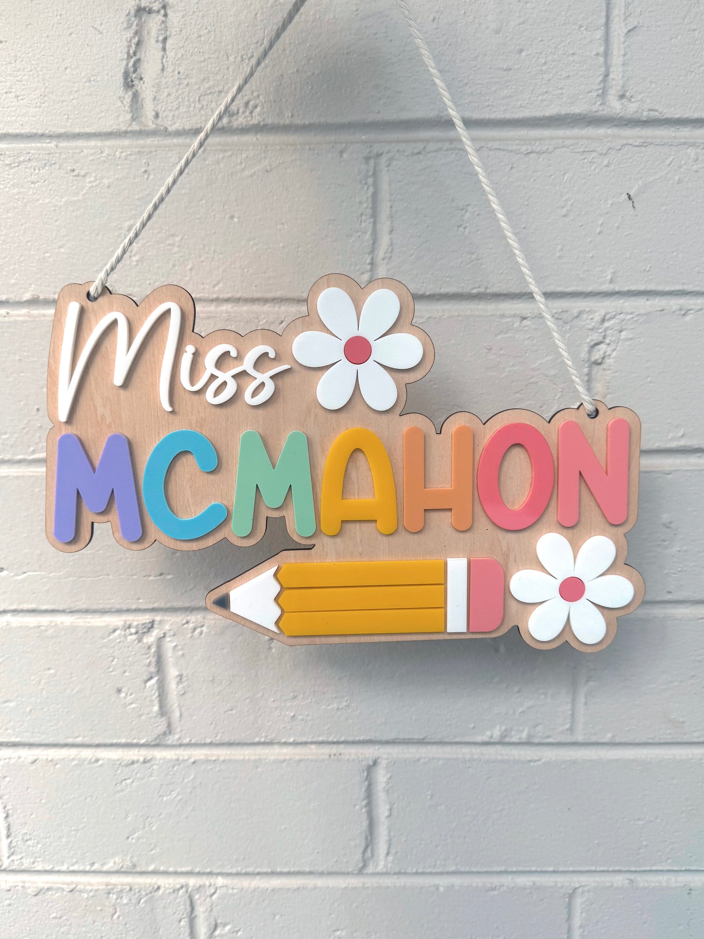 Custom Teacher Door Sign