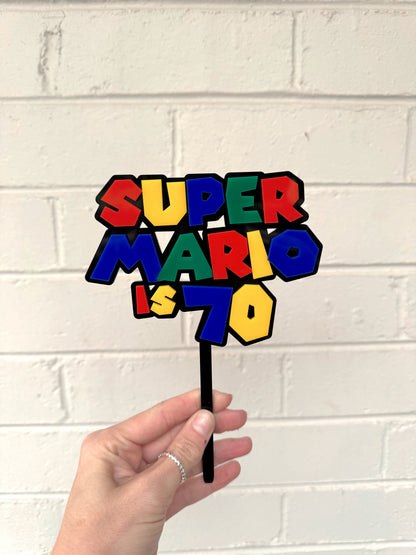 Super Mario Cake Topper