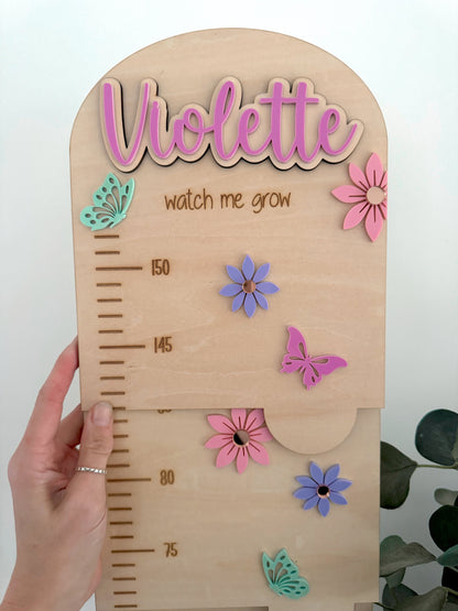 Pretty Flower Growth Chart