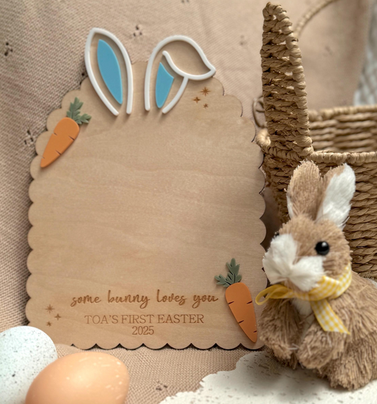My First Easter Footprint Plaque