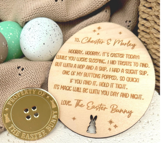 Easter Bunnys Lost Button