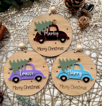 Retro Car Christmas Decoration