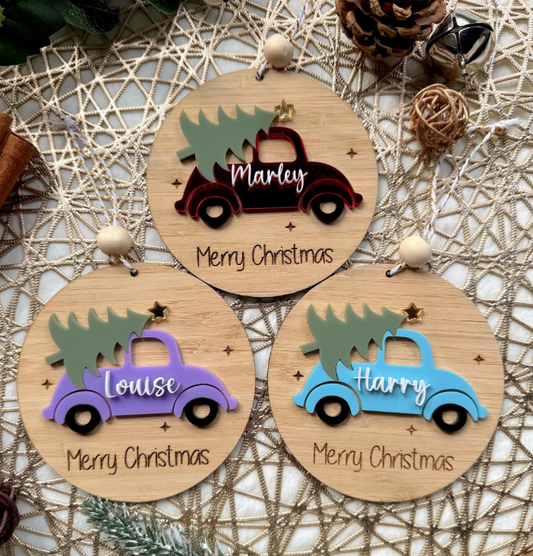 Retro Car Christmas Decoration