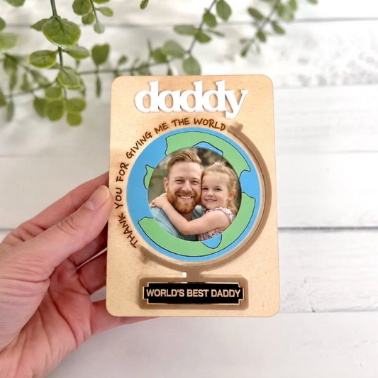 Father's Day Photo Fridge Magnet
