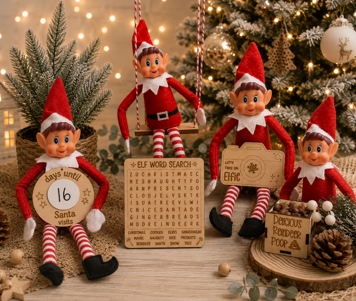 Wooden Elf Props (Set 2)