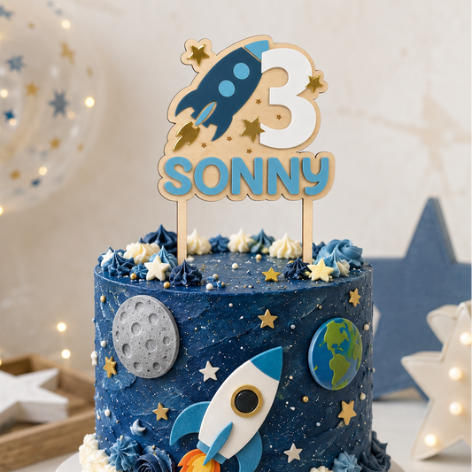 Space Cake Topper