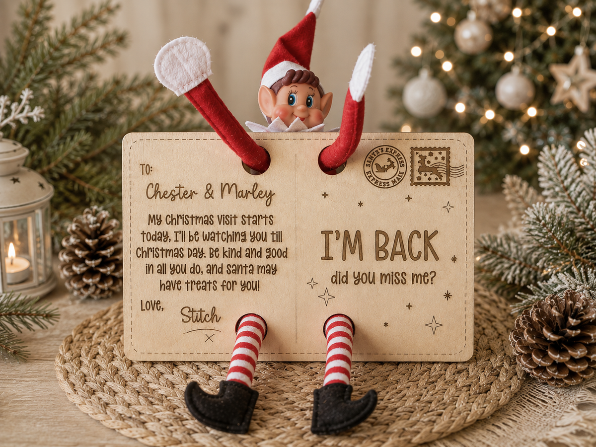 Elf Return Postcard