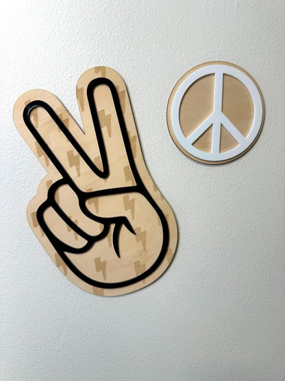 Acrylic Peace Sign