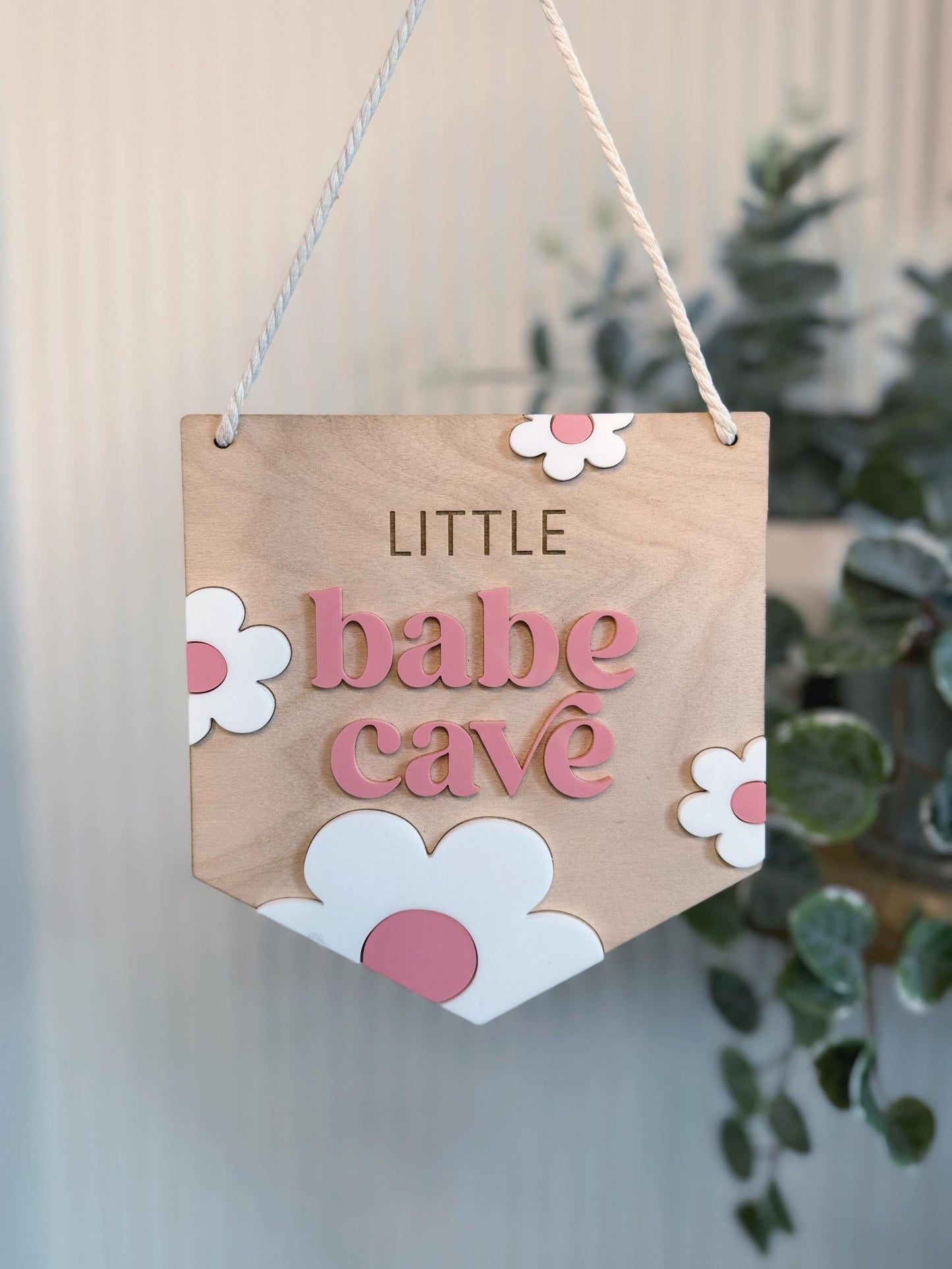 Little Babe Cave Hanging Plaque