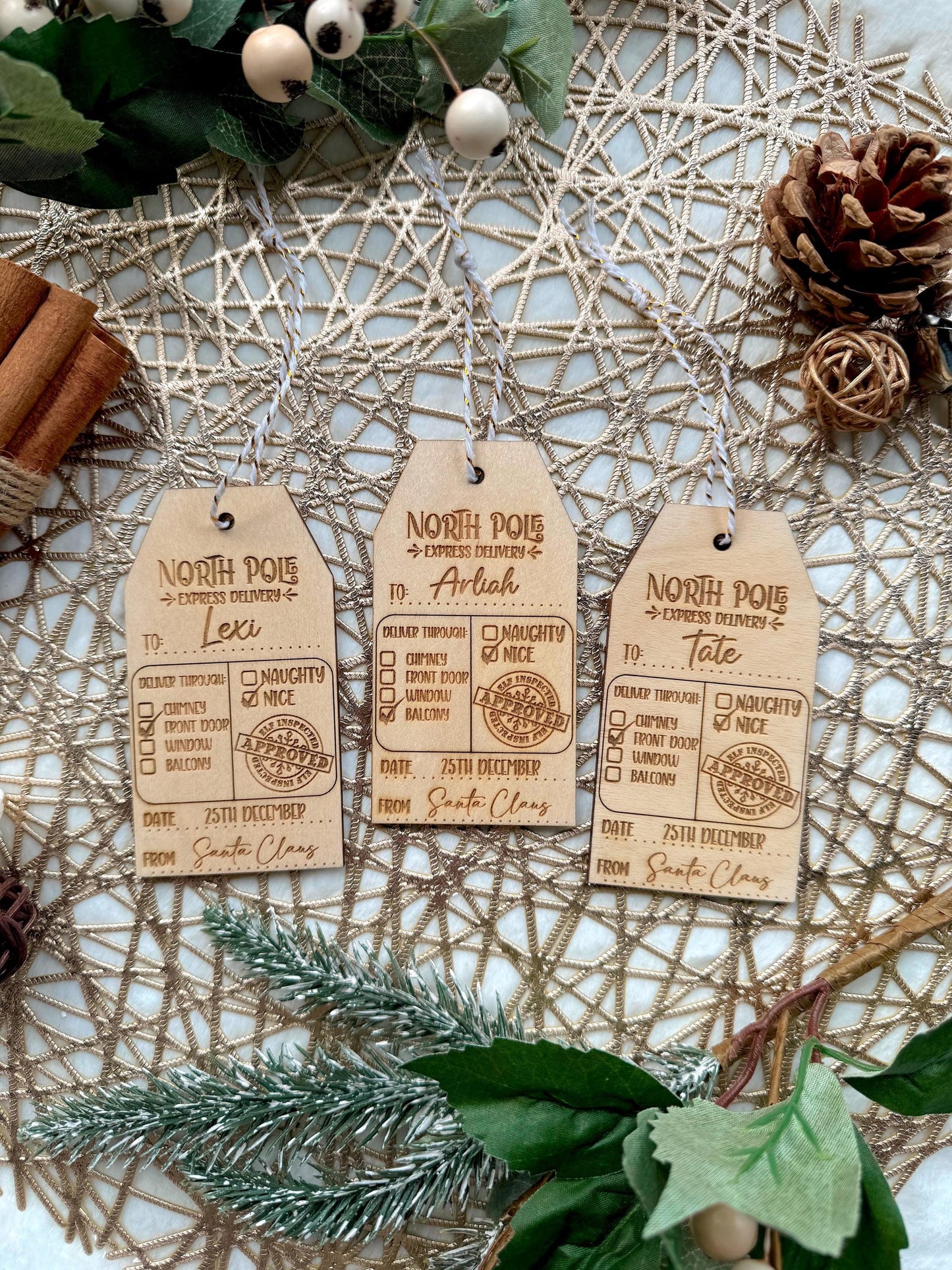 Personalised Santa Sack Tag