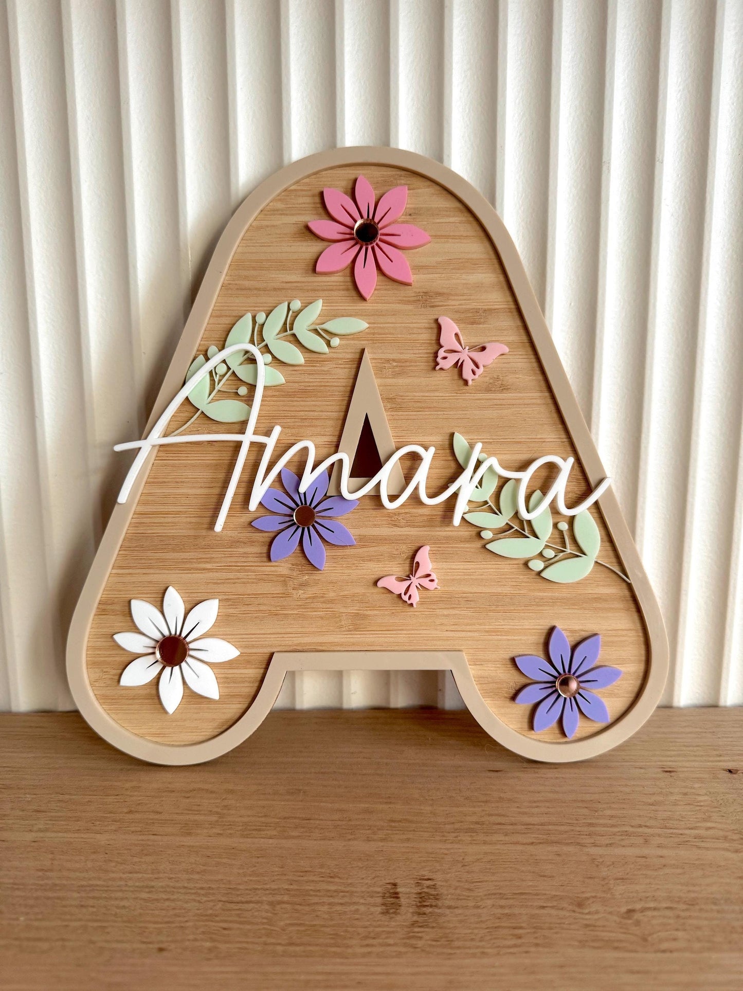 Flower & Butterfly Initial Letter