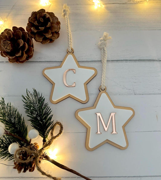 Christmas Star Initial Decoration