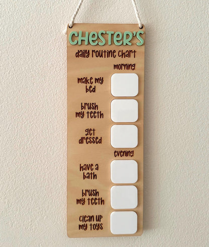 Personalised Hanging Chore Chart