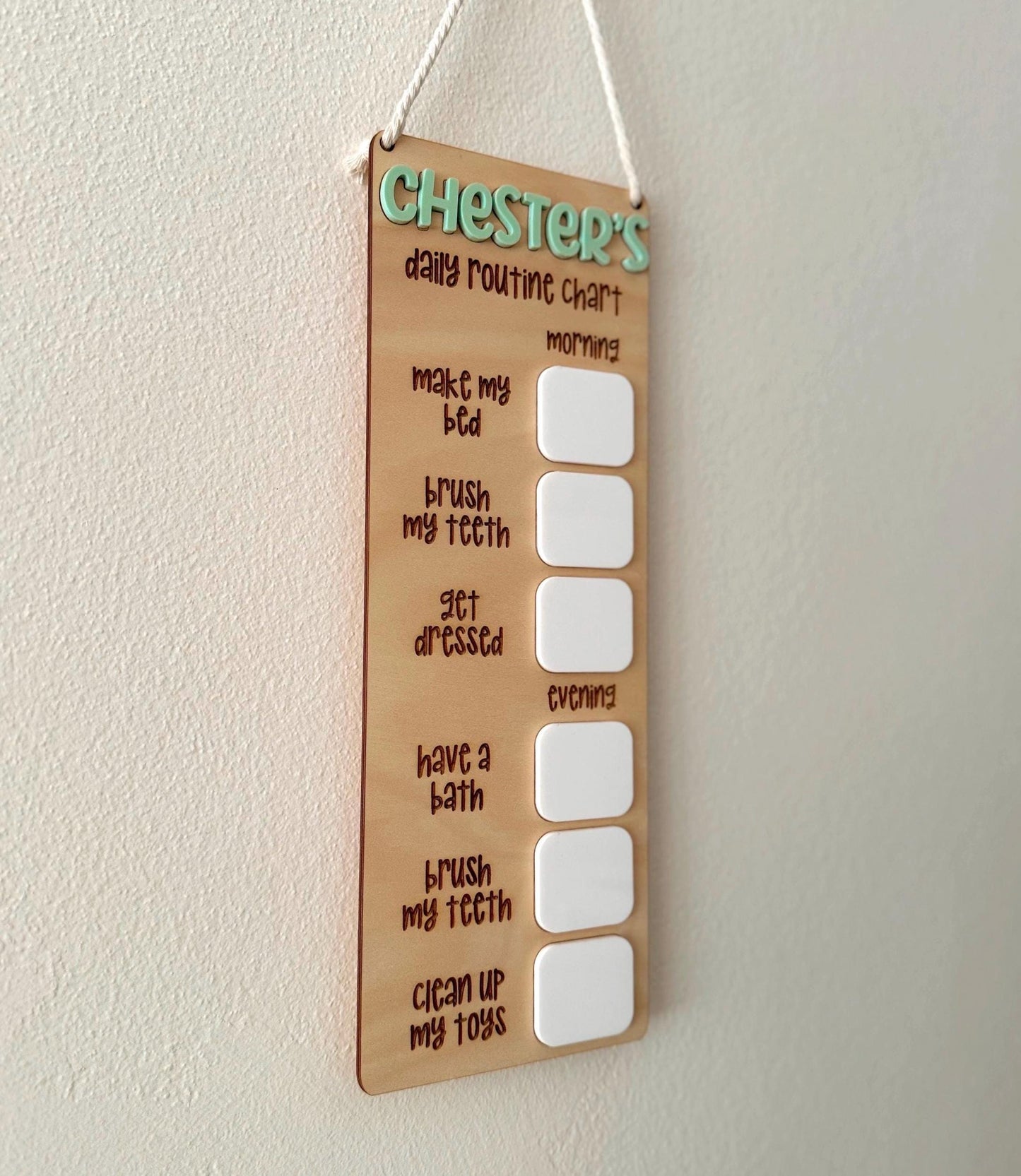 Personalised Hanging Chore Chart