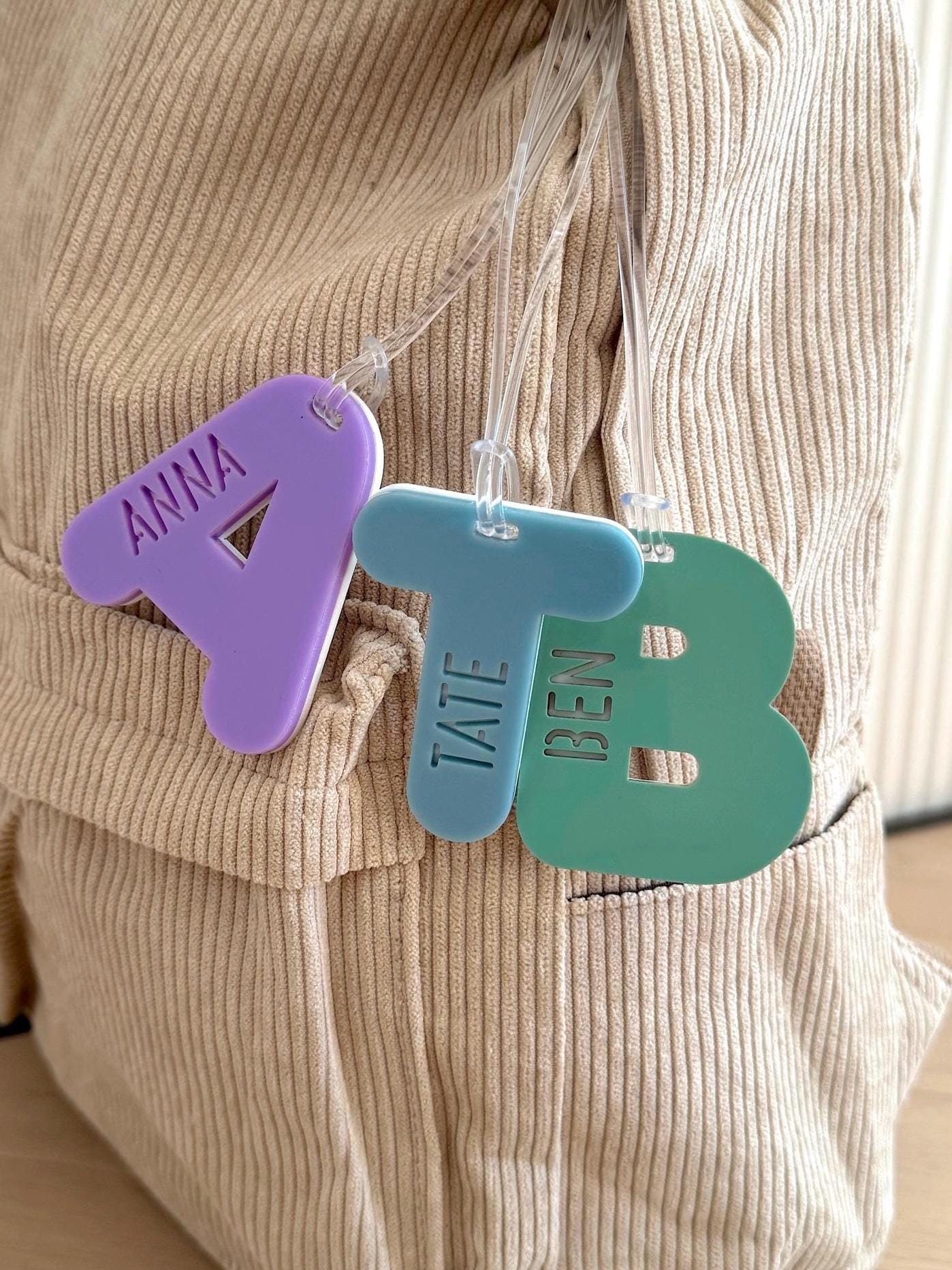 Personalised Initial Bag Tag