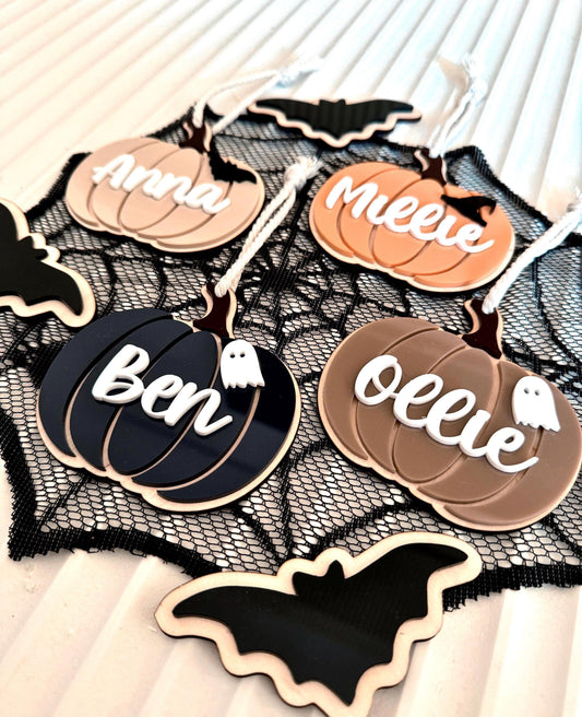 Pumpkin Halloween Tags