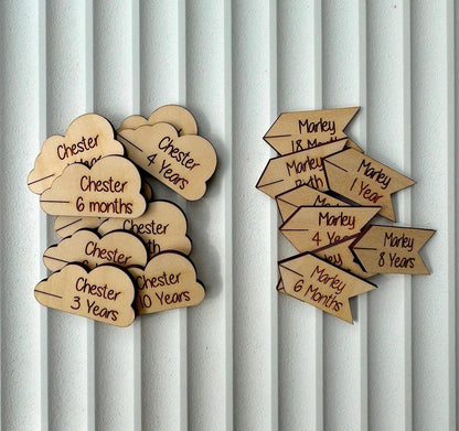 Wooden Growth Chart Markers