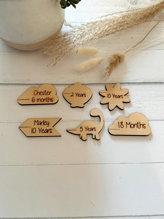 Wooden Growth Chart Markers
