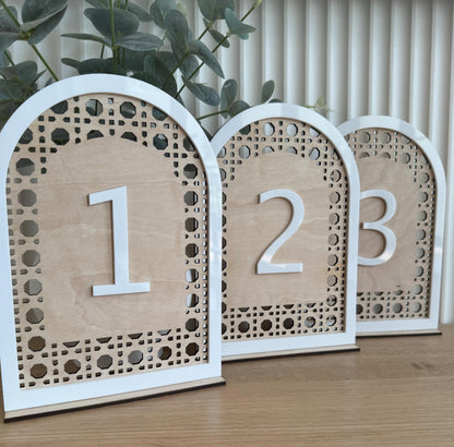 Wedding Table Numbers With Stands
