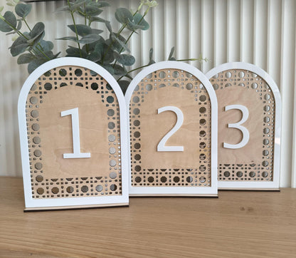 Wedding Table Numbers With Stands