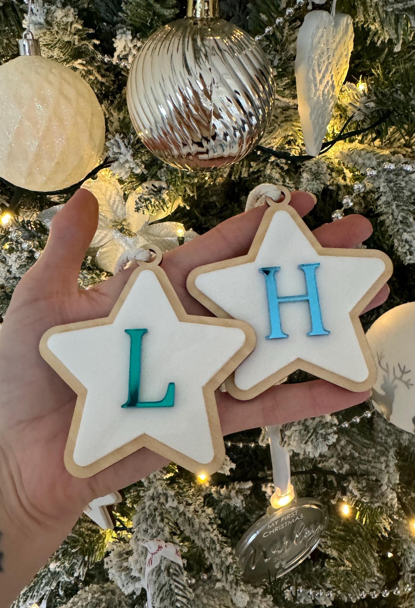 Christmas Star Initial Decoration