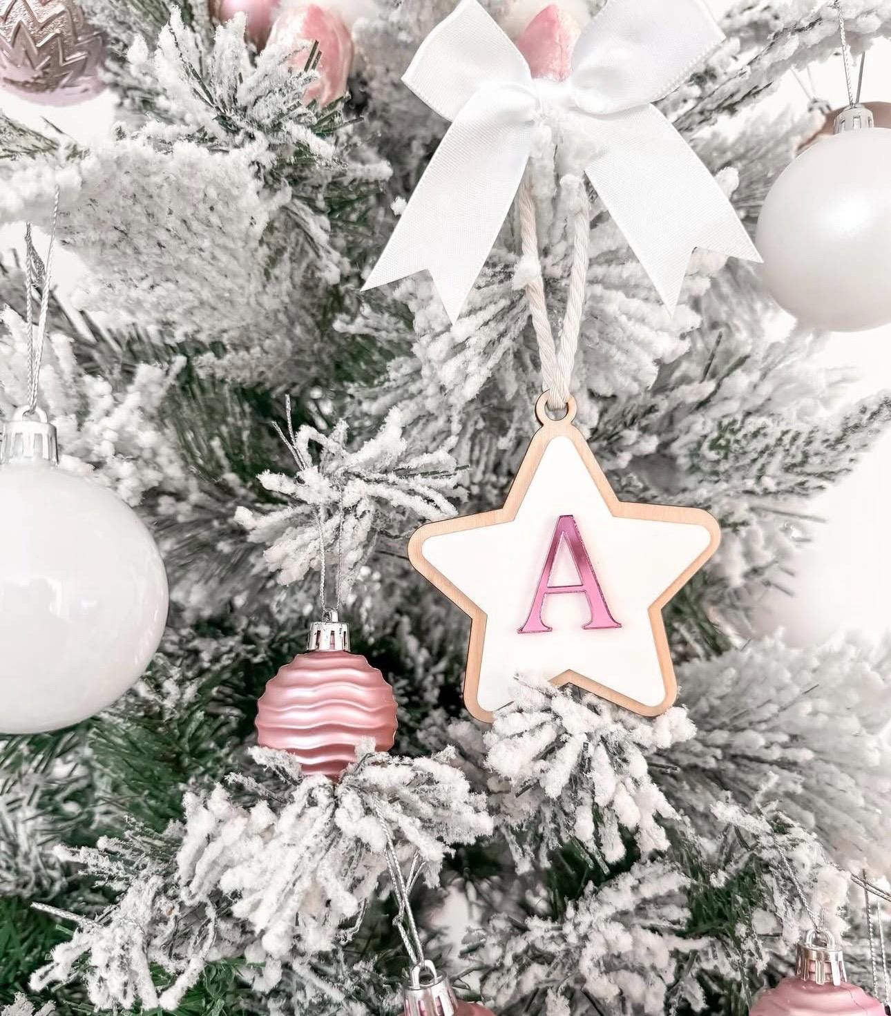 Christmas Star Initial Decoration