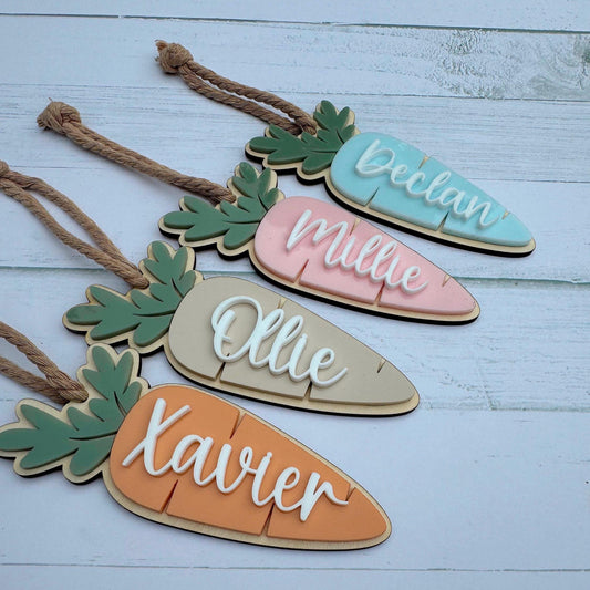 Easter Carrot Name Tag