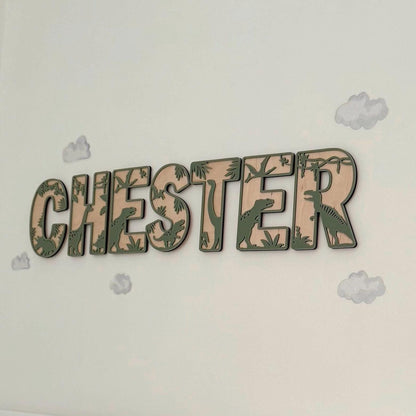 Dinosaur Initial Name Sign