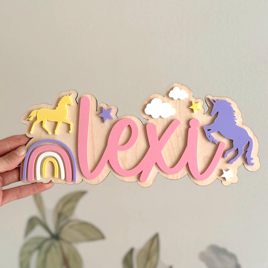 Unicorn Room Plaque