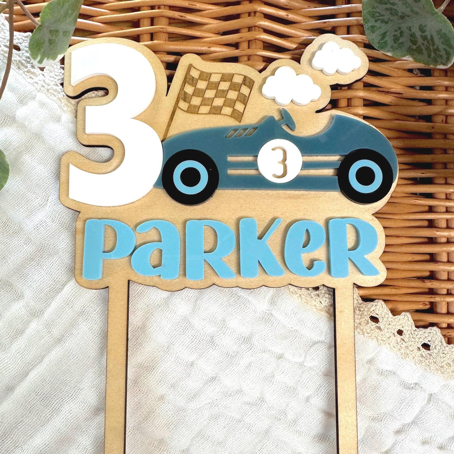 Racing Car Cake Topper