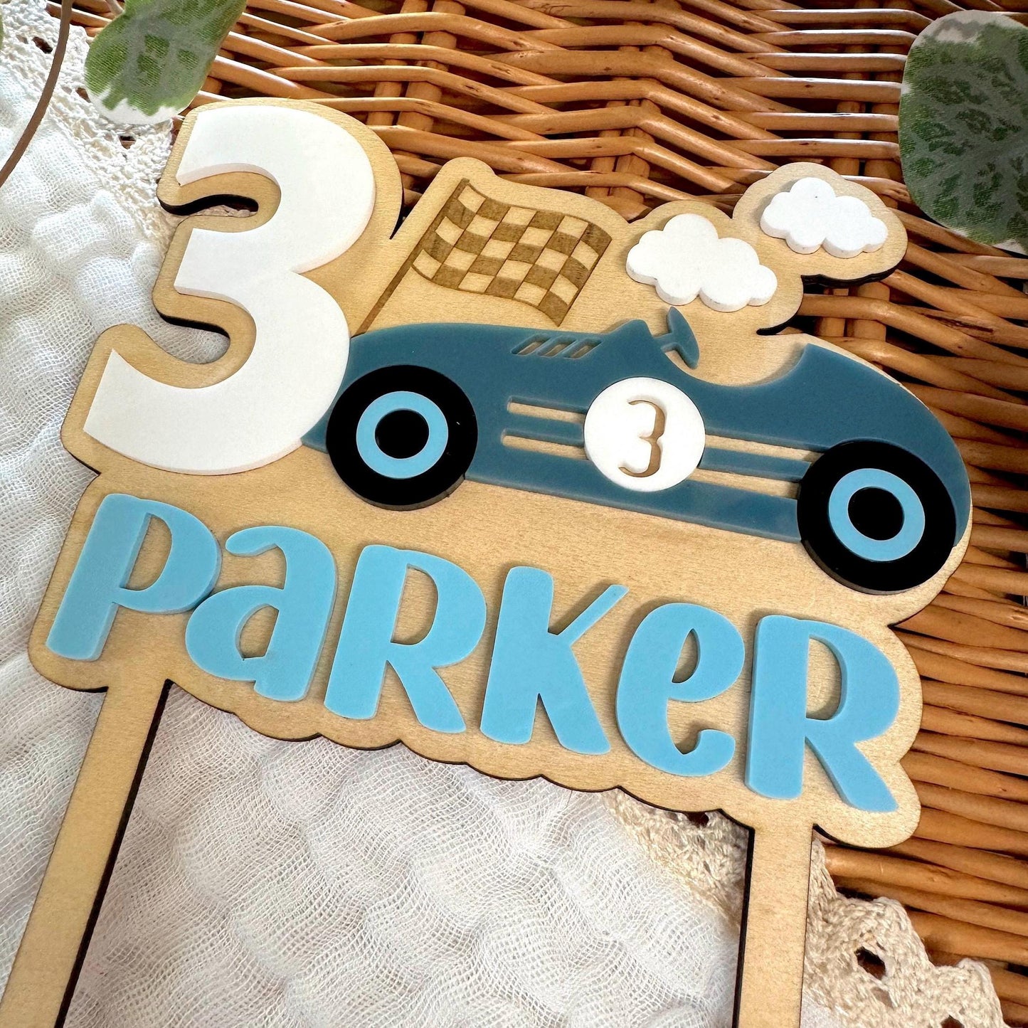Racing Car Cake Topper