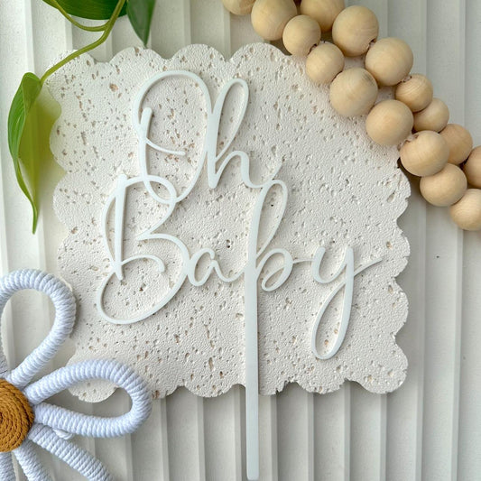 Oh Baby Cake Topper