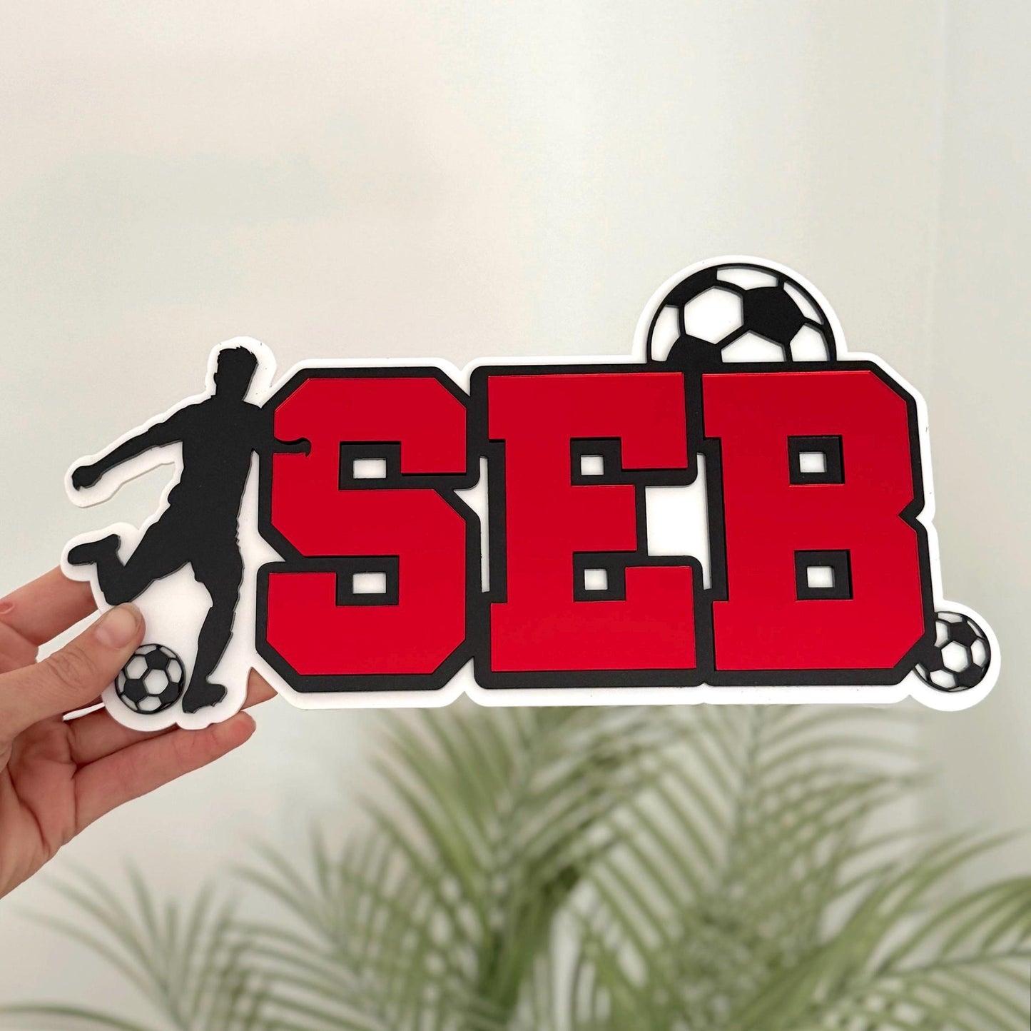 Soccer Name Plaque