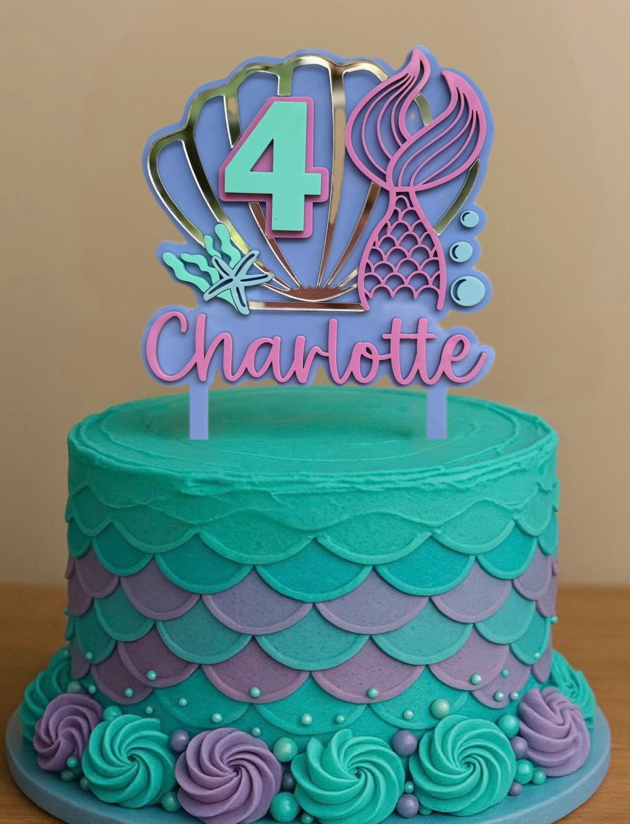 Mermaid Cake Topper