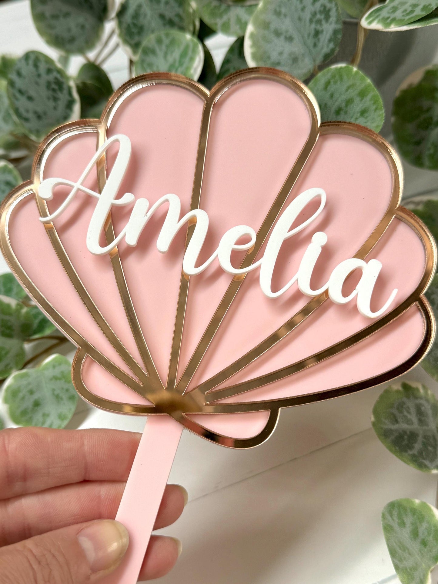 Mermaid Shell Cake Topper