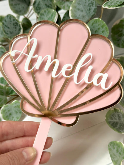 Mermaid Shell Cake Topper