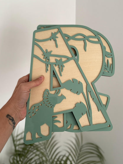 Dinosaur Initial Name Sign