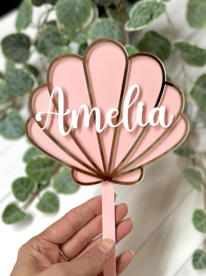 Mermaid Shell Cake Topper