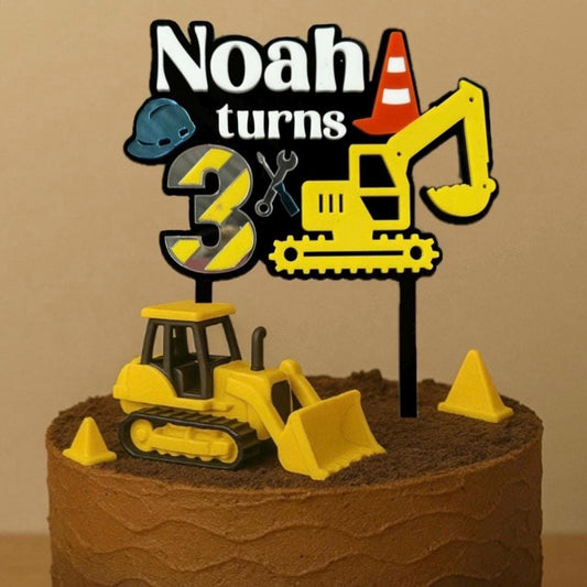 Construction Cake Topper