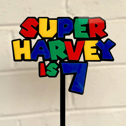 Super Mario Cake Topper