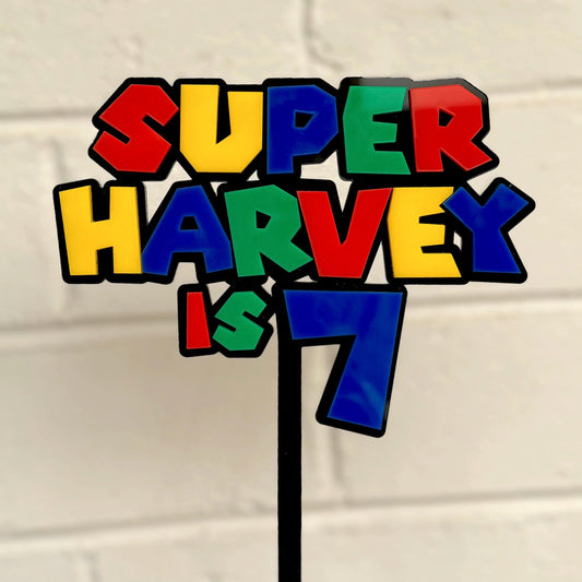 Super Mario Cake Topper