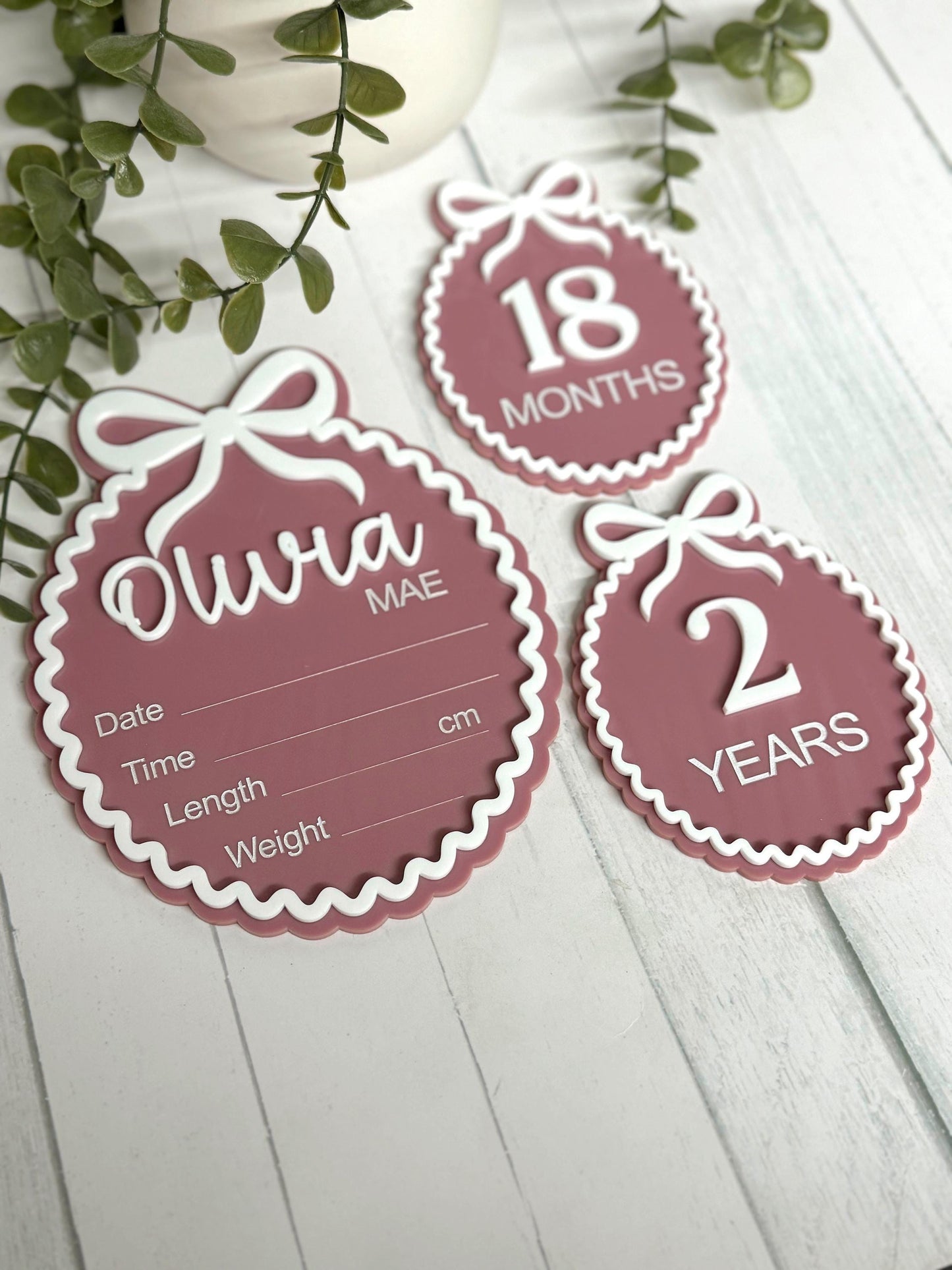 Bow Birth Announcement
